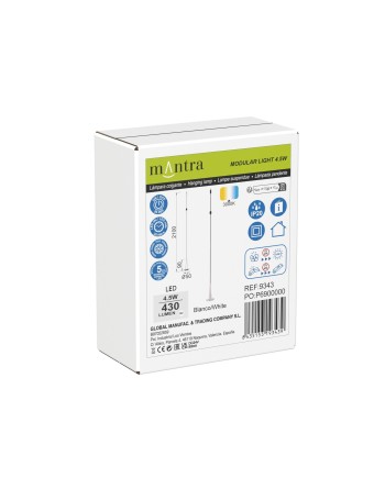 MODULAR LIGHT * CABLE CON 1 LED SIN BASE BLANCO