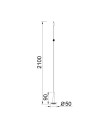 MODULAR LIGHT * CABLE CON 1 LED SIN BASE BLANCO