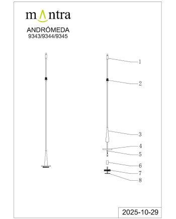 MODULAR LIGHT * CABLE CON 1 LED SIN BASE BLANCO