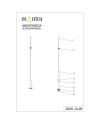 MODULAR LIGHT * CABLE CON 1 LED SIN BASE ORO