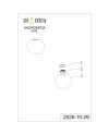 MODULAR LIGHT * CRISTAL BOLA BLANCO OPAL