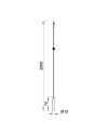MODULAR LIGHT * EXTENSION CABLE NEGRO 2M