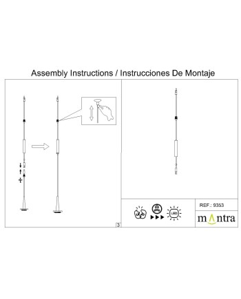 MODULAR LIGHT * EXTENSION CABLE NEGRO 2M
