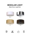 MODULAR LIGHT * BASE FLORON SUPERFICIE 1L - CROMO
