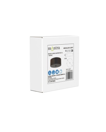 MODULAR LIGHT * BASE FLORON SUPERFICIE 1L - NEGRO