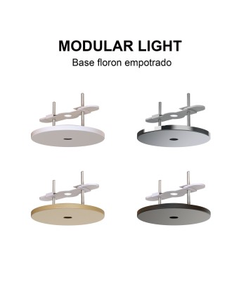 MODULAR LIGHT * BASE FLORON EMPOTRADO 1L - BLANCO