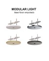 MODULAR LIGHT * BASE FLORON EMPOTRADO 1L - CROMO