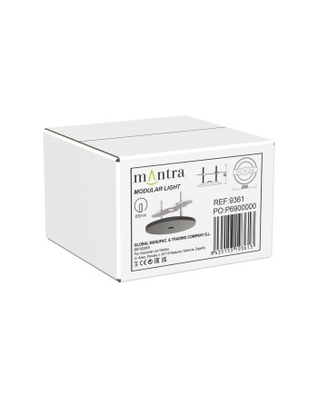 MODULAR LIGHT * BASE FLORON EMPOTRADO 1L - NEGRO
