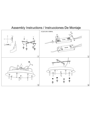 MODULAR LIGHT * BASE FLORON 8L -  CROMO