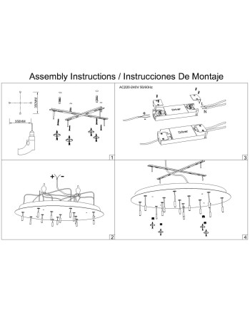 MODULAR LIGHT * BASE FLORON 14L -  CROMO