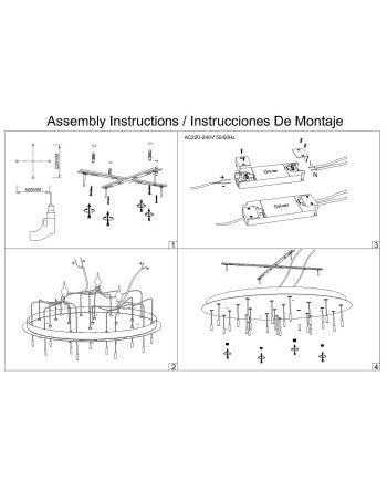MODULAR LIGHT * BASE FLORON 24L -  ORO