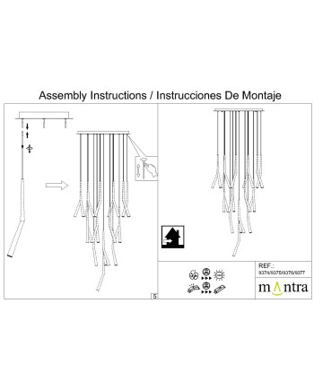 MODULAR LIGHT * BASE FLORON 24L -  ORO