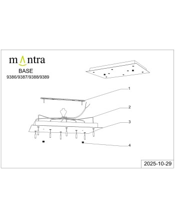 MODULAR LIGHT * BASE RECTANGULAR 8L -  BLANCO