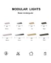 MODULAR LIGHT * BASE RECTANGULAR 8L -  BLANCO