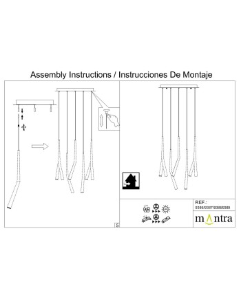 MODULAR LIGHT * BASE RECTANGULAR 8L -  CROMO