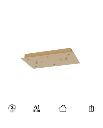 MODULAR LIGHT * BASE RECTANGULAR 8L -  ORO