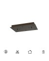 MODULAR LIGHT * BASE RECTANGULAR 8L -  NEGRO
