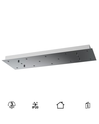 MODULAR LIGHT * BASE RECTANGULAR 14L -  CROMO
