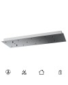 MODULAR LIGHT * BASE RECTANGULAR 14L -  CROMO