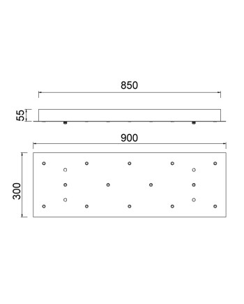 MODULAR LIGHT * BASE RECTANGULAR 14L -  ORO