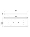 MODULAR LIGHT * BASE RECTANGULAR 14L -  ORO