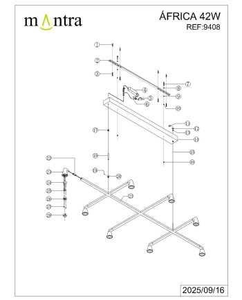 AFRICA * LÁMPARA LED 42W+ DIMABLE (TRIAC)