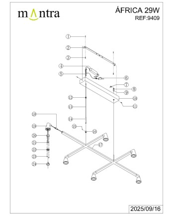 AFRICA * LÁMPARA LED 29W+ DIMABLE (TRIAC)