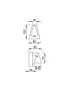 AFRICA * APLIQUE LED  5W CON INTERRUPTOR