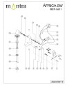 AFRICA * APLIQUE LED  5W CON INTERRUPTOR