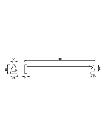 AFRICA * APLIQUE LED  5W SIN INTERRUPTOR