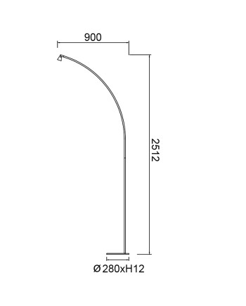 AFRICA * PIE DE SALON LED  8W
