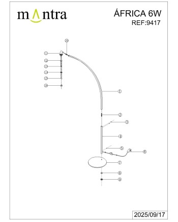 AFRICA * PIE DE SALON LED 5W