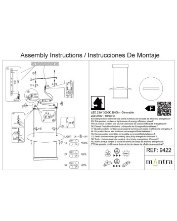 SUN II * LAMPARA LED 23W - 3000K 