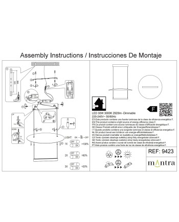 SUN II * LAMPARA LED 30W - 3000K 