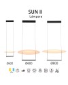SUN II * LÁMPARA LED 39W - 3000K 