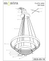 FLATS * LÁMPARA LED 122W - 3000K - GRANDE - TRIAC