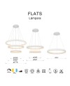 FLATS * LÁMPARA LED 122W - 3000K - GRANDE - TRIAC