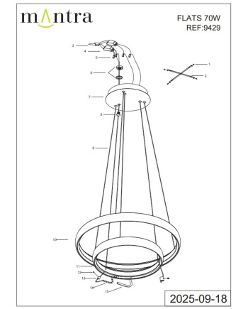 FLATS * LAMPARA LED 70W - 3000K - MEDIANA - TRIAC