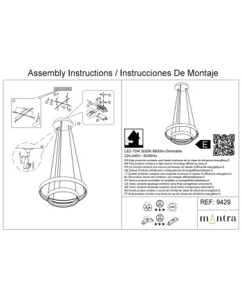 FLATS * LAMPARA LED 70W - 3000K - MEDIANA - TRIAC