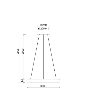 FLATS * LÁMPARA LED 42W - 3000K - PEQUEÑA - TRIAC