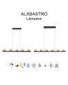 ALABASTRO * LÁMPARA LED - 3000K - 55W - PEQUEÑA - DIMABLE TRIAC