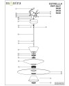 ESTRELLA * COLGANTE LED - 12W - CAFÉ OSCURO DIMABLE TRIAC