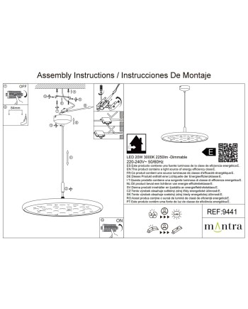 ACUSTIC * LAMPARA LED 20W - CAFÉ DIMABLE TRIAC