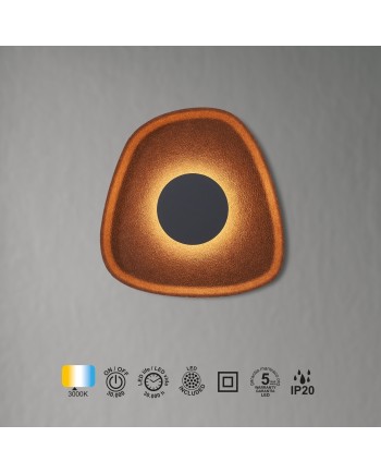 ACUSTIC * APLIQUE LED 5W - 26 CM - CAFÉ