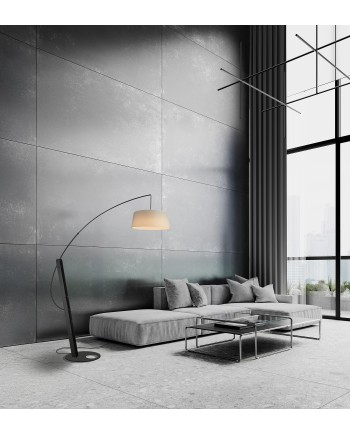 RICCA * PIE DE SALON NEGRO - SIN PANTALLA - BOMBILLA INCLUIDA