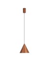 CONO * COLGANTE LED 10W - COBRE - 18 CM - DIMABLE TRIAC