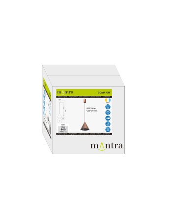 CONO * COLGANTE LED 10W - COBRE - 18 CM - DIMABLE TRIAC
