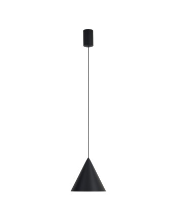 CONO * COLGANTE LED 10W - NEGRO - 18 CM - DIMABLE TRIAC