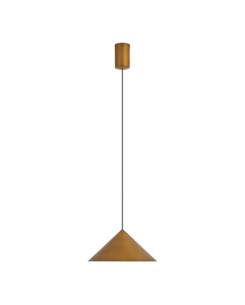 CONO * COLGANTE LED 10W - CUERO - 24 CM - DIMABLE TRIAC