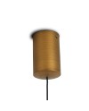 CONO * COLGANTE LED 10W - CUERO - 24 CM - DIMABLE TRIAC